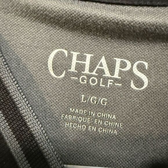 Chaps Gray Polo Shirt Classic Design golf size L - Picture 5 of 7